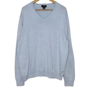 Brooks Brothers 346 Supima Cotton Knit Pullover Long Sleeve V Neck Sweater